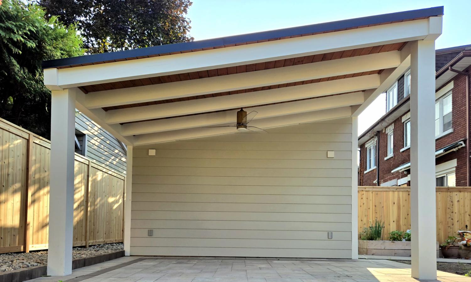 White pergola