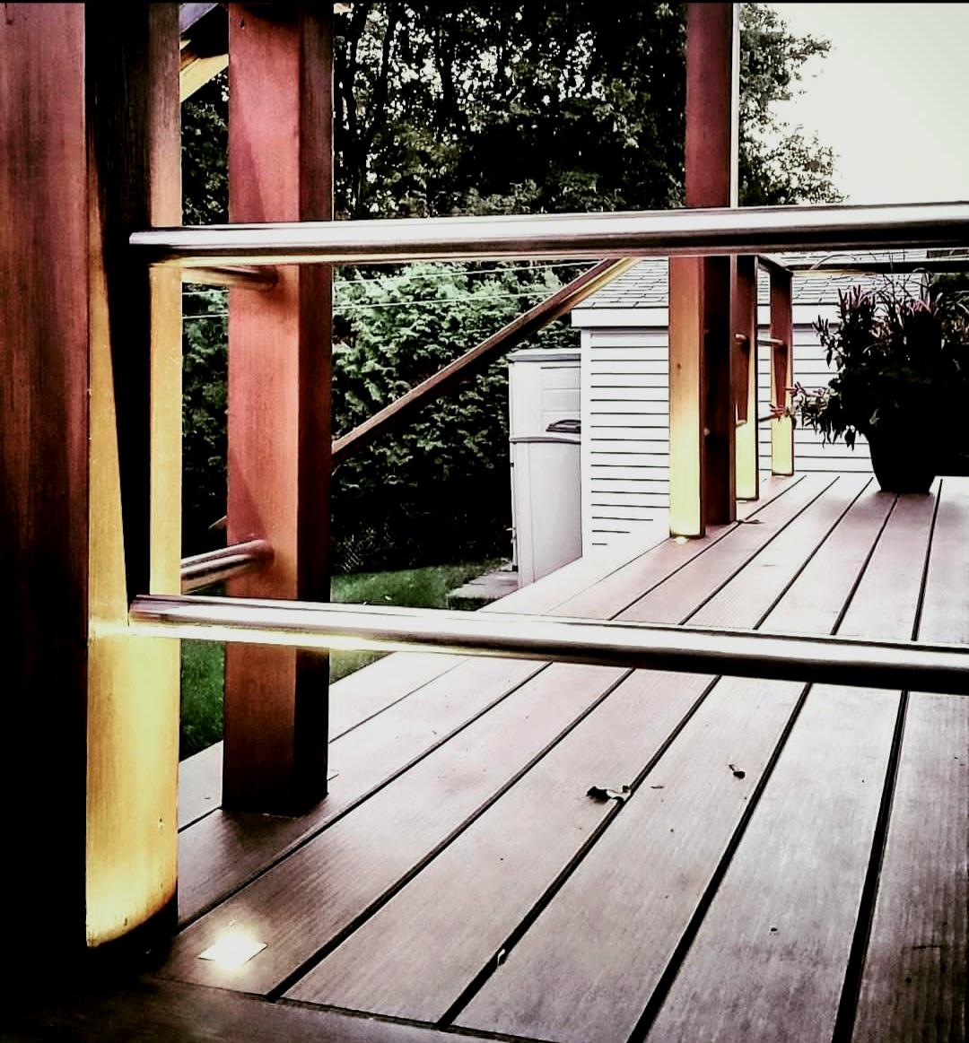 Night deck rails