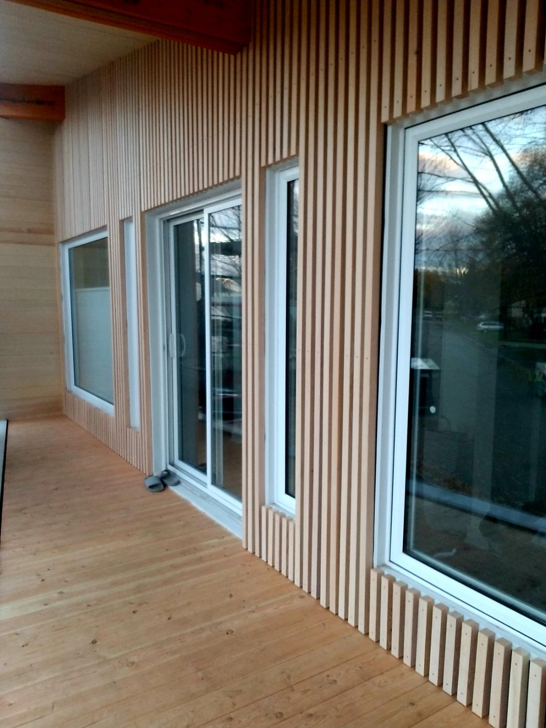 Slat cladding