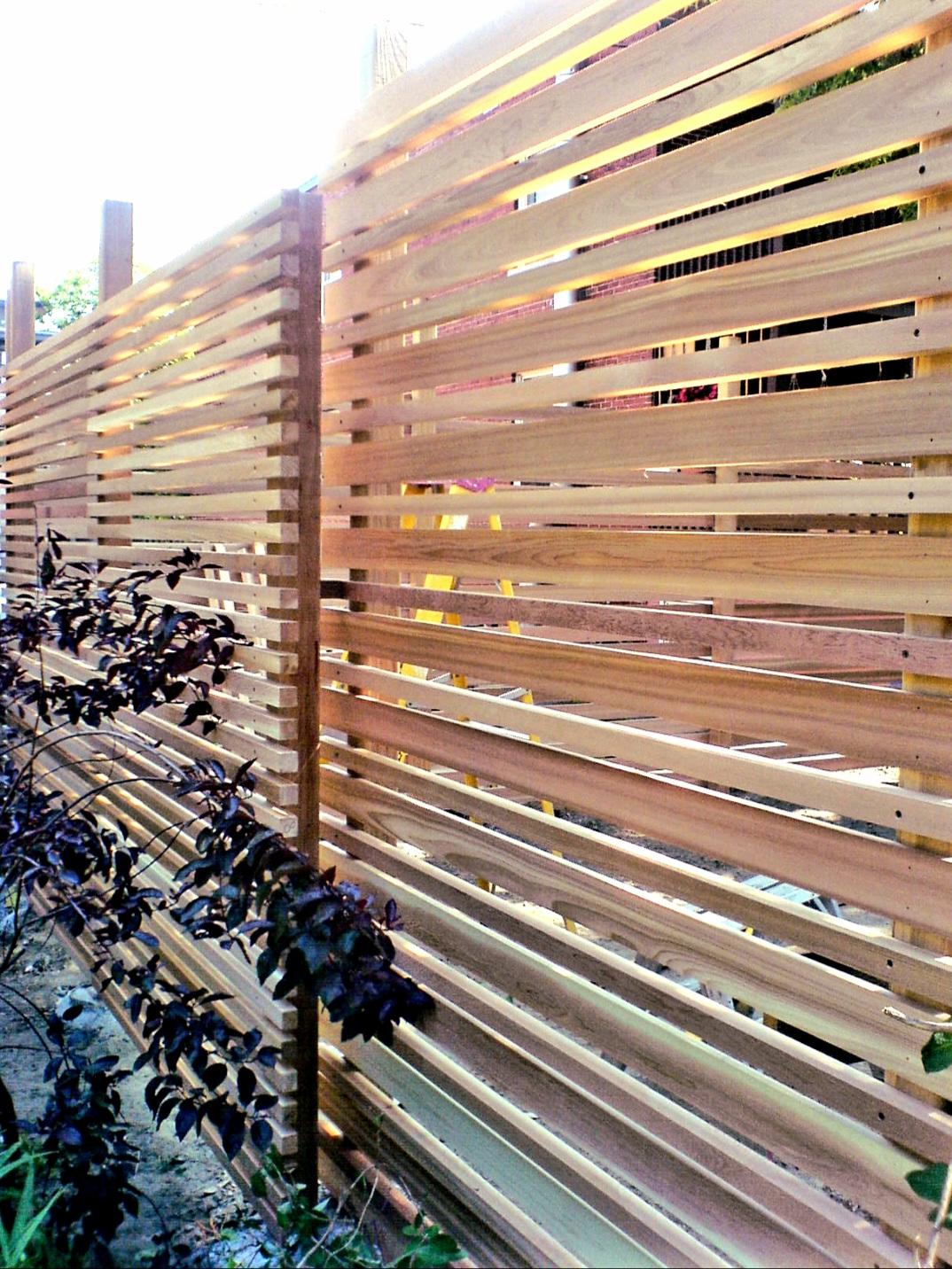 Slat fence